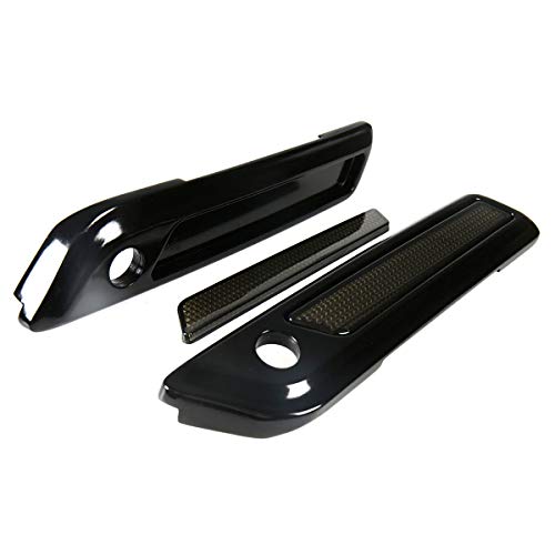 Rudyness Black Saddlebag Outer Lid Hinge Latch Covers For Harley Touring Electra Road Street Glide 2014-2023 (Black Smoke) - Image 3
