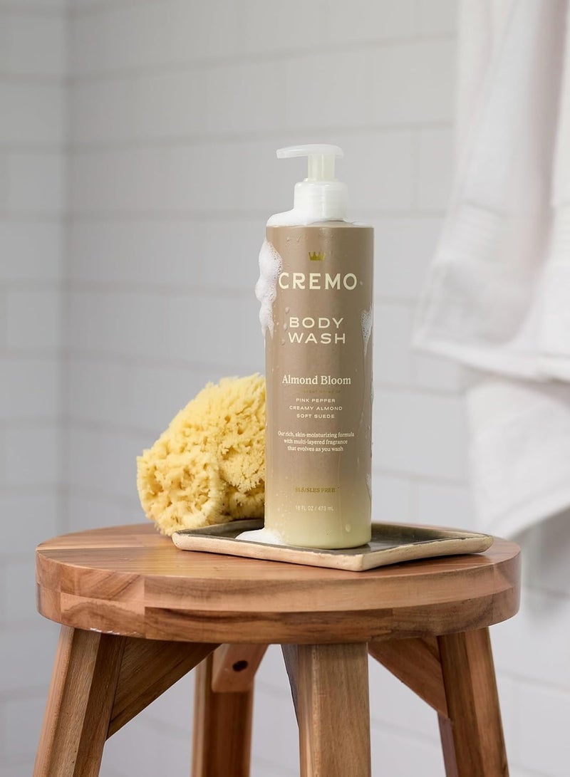 Cremo Women's Body Wash 473ml – Almond Bloom with Pink Pepper, Creamy Almond & Suede – Skin Moisturizing - Image 4