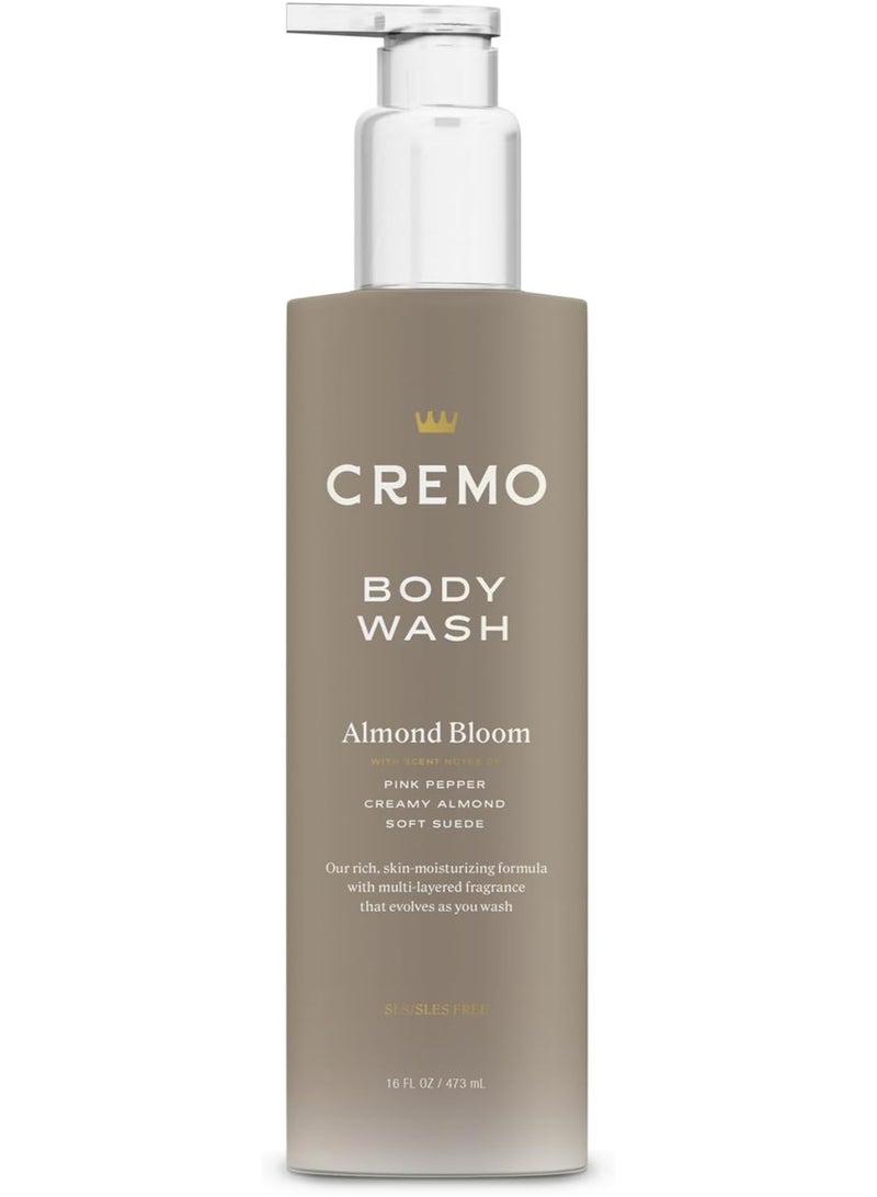 Cremo Women's Body Wash 473ml – Almond Bloom with Pink Pepper, Creamy Almond & Suede – Skin Moisturizing - Image 1