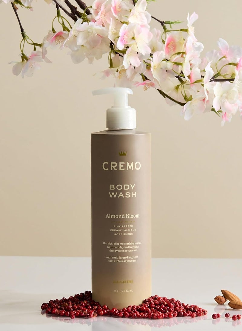 Cremo Women's Body Wash 473ml – Almond Bloom with Pink Pepper, Creamy Almond & Suede – Skin Moisturizing - Image 2