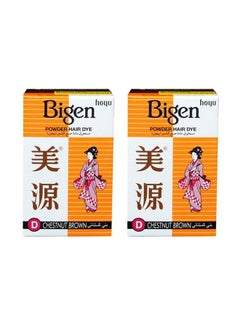 Bigen 2 PIECES OF Chestnut brown hair dye powder 6g KSA Riyadh, Jeddah