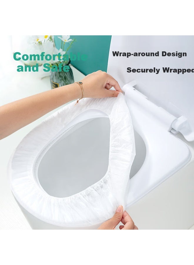 Briars Disposable Toilet Seat Covers Non-Woven Travel Hotel Maternity Toilet Seat Pads 30 Pieces 10 Pieces * 3 Packs White - Image 3