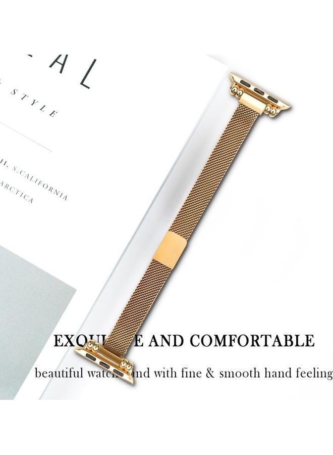 NIBEMINENT Milan Bracelet Stainless Steel Watch Strap Rose Gold - Image 4