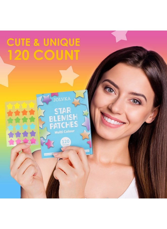 JOLVKA Olvka Star Pimple Patchspot Cover Hydrocolloid Acne Pimple Patches (120 Patches) Star Shape Blemish Patches Cute Zit Patches For Face Sticker Skincare  - Image 5