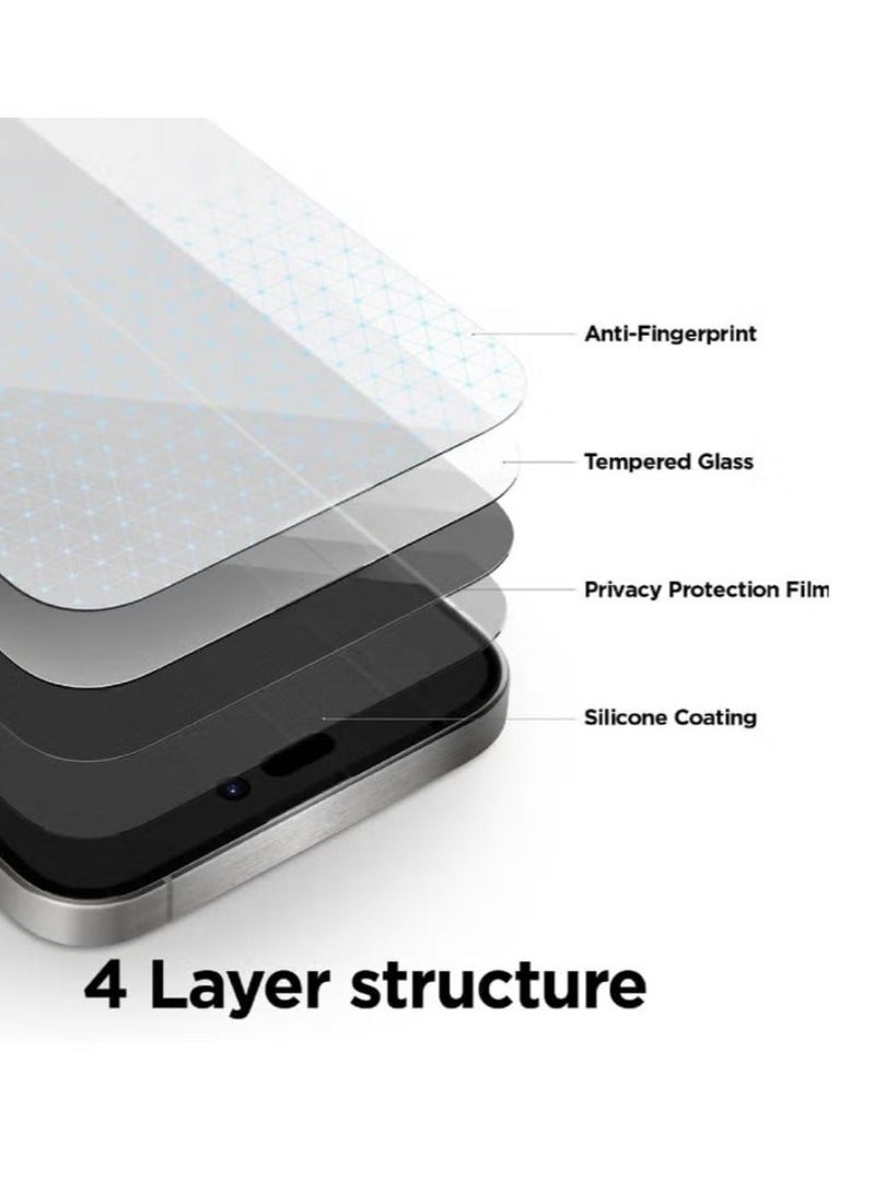 Original Matte Privacy Screen Protector for iPhone 13 Pro Max - Tempered Glass, Anti-Glare,Ultra-Thin, Scratch-Resistant - Image 3