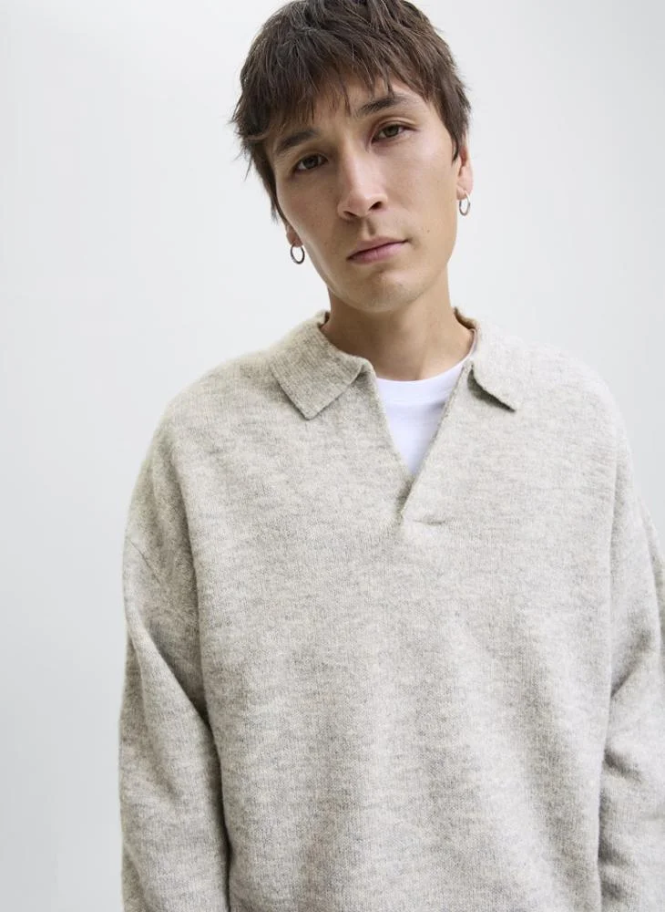 JACK & JONES Knit Neck Long Sleeve Sweater