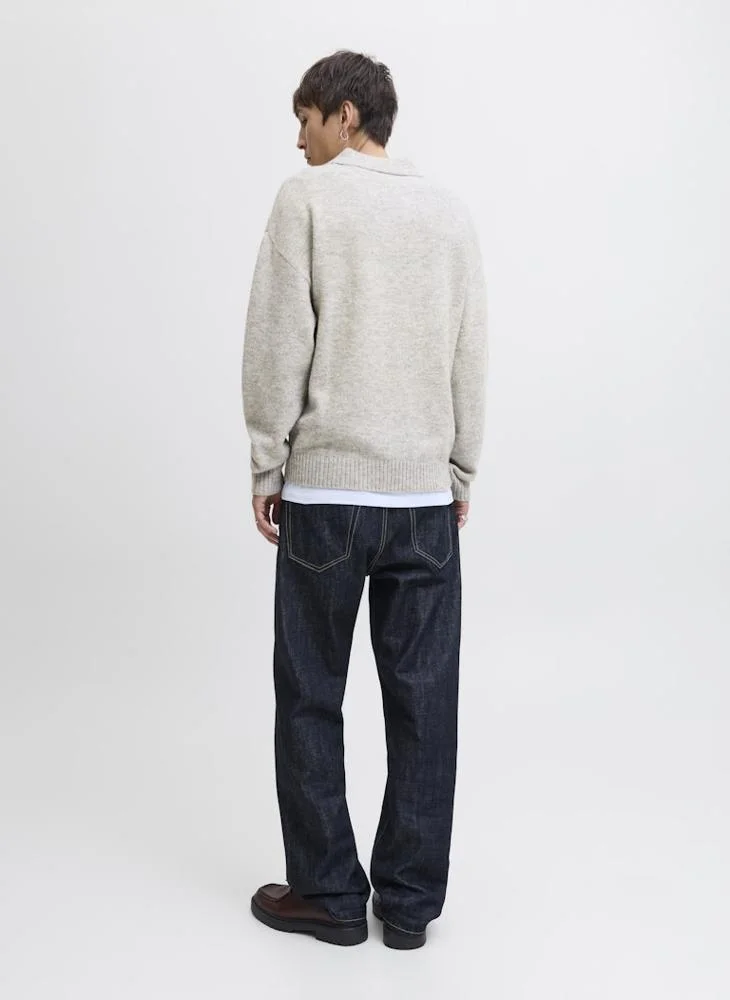 JACK & JONES Knit Neck Long Sleeve Sweater