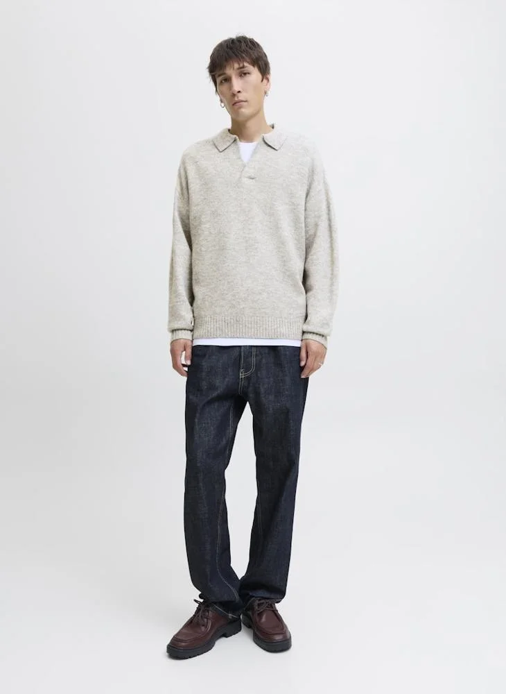 JACK & JONES Knit Neck Long Sleeve Sweater