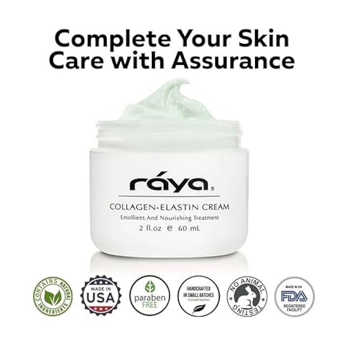 Raya Collagen-Elastin Cream (401) | Nourishing and Moisturizing Facial Treatment for Dry Skin | Helps Reduce Fine Lines and Wrinkles | Calms, Tones, Refines, and Firms - Image 4