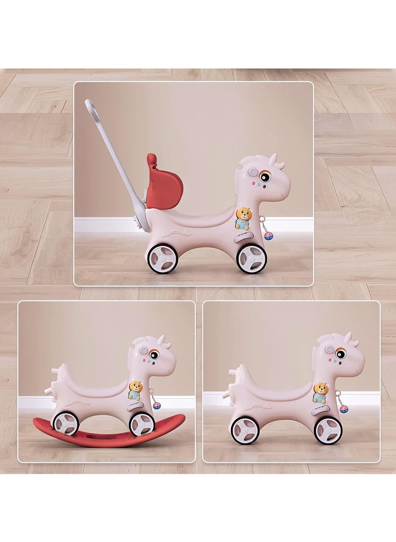DubaiGallery حصان هزاز 2 في 1، حصان يونيكورن يدفع السيارة، لعبة للأطفال الصغار  - Image 3