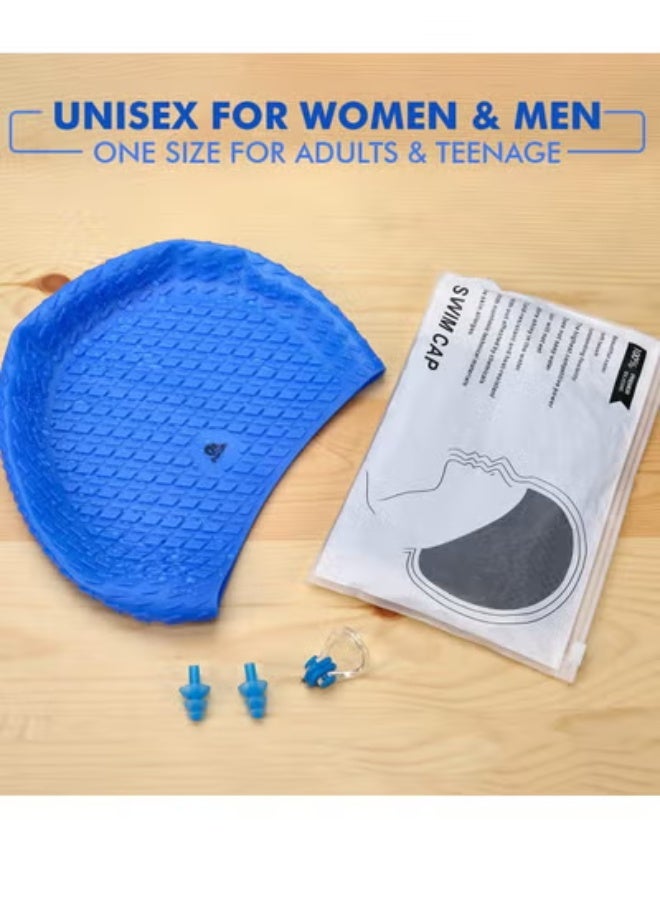 ممز بلانيت بونيه سباحة من سيليكون عالية الاداء بشكل هيدروديناميكي ومقاس واحد يناسب جميع بالغين - متعددة الالوان-كاب سباحه-قبعه سباحه -مستلزمات البحر وحمام السباحه - Image 2