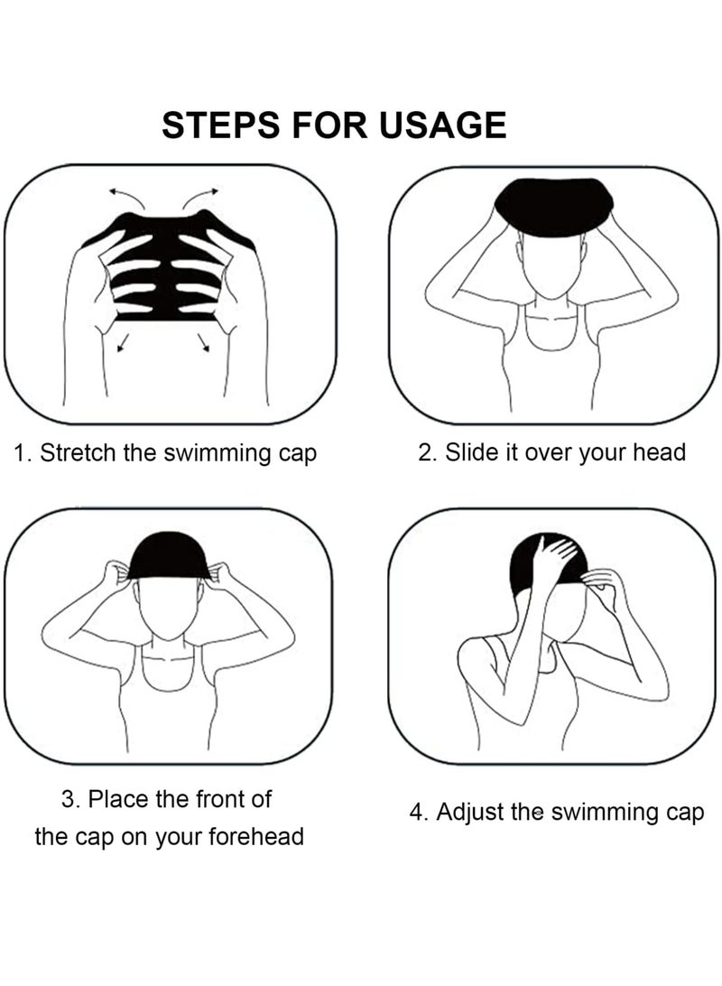 ممز بلانيت بونيه سباحة من سيليكون عالية الاداء بشكل هيدروديناميكي ومقاس واحد يناسب جميع بالغين - متعددة الالوان-كاب سباحه-قبعه سباحه -مستلزمات البحر وحمام السباحه - Image 5
