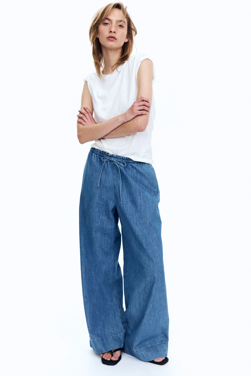 H&M Denim pull-on trousers