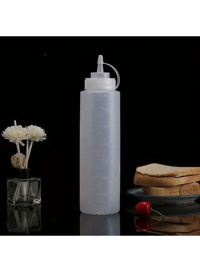 500 مل زجاجات صلصة عصر قابلة لإعادة الاستخدام حاويات توابل للسلطات والشواء والخبز والتحمير والتخييم والنزهات أساسيات المطبخ درجة غذائية سهلة التنظيف - Image 1
