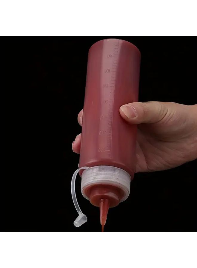 500 مل زجاجات صلصة عصر قابلة لإعادة الاستخدام حاويات توابل للسلطات والشواء والخبز والتحمير والتخييم والنزهات أساسيات المطبخ درجة غذائية سهلة التنظيف - Image 4