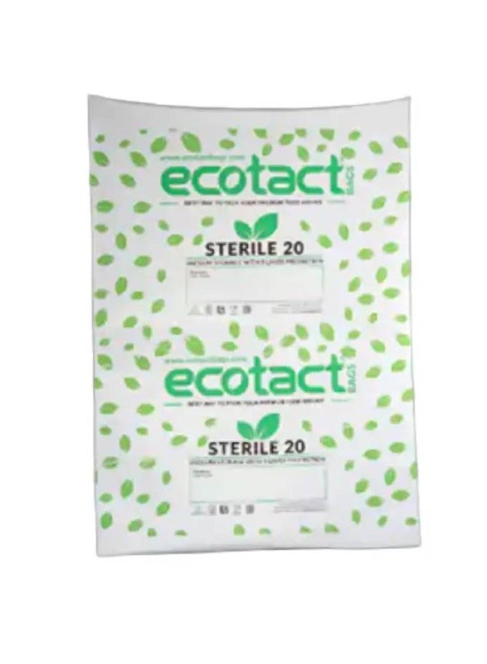 Ecotact 20 Hermetic Sterile Vacuum Bags, Multi-Layered Plastic Storage Bags for Food / Green Coffee Beans, Suitable for 12.5-15 Kgs, Pack of 20 pcs - Image 2