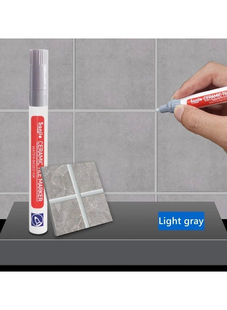 White Waterproof Grout Marker Pen for Bathroom Wall and Floor Tile Seam Repair and Cleaning 