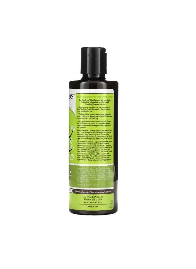 Dr. Woods Tea Tree Castile Soap with Fair Trade Shea Butter 8 fl oz 236 ml  - Image 2