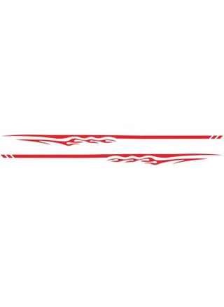 2 PCS/Set D-280 Flame Streak Pattern Car Modified Decorative Sticker(Red) - pzsku/Z621600B5F62F7B3F80D9Z/45/_/1734482809/6305b284-c7fd-4694-a614-980d937f18f2