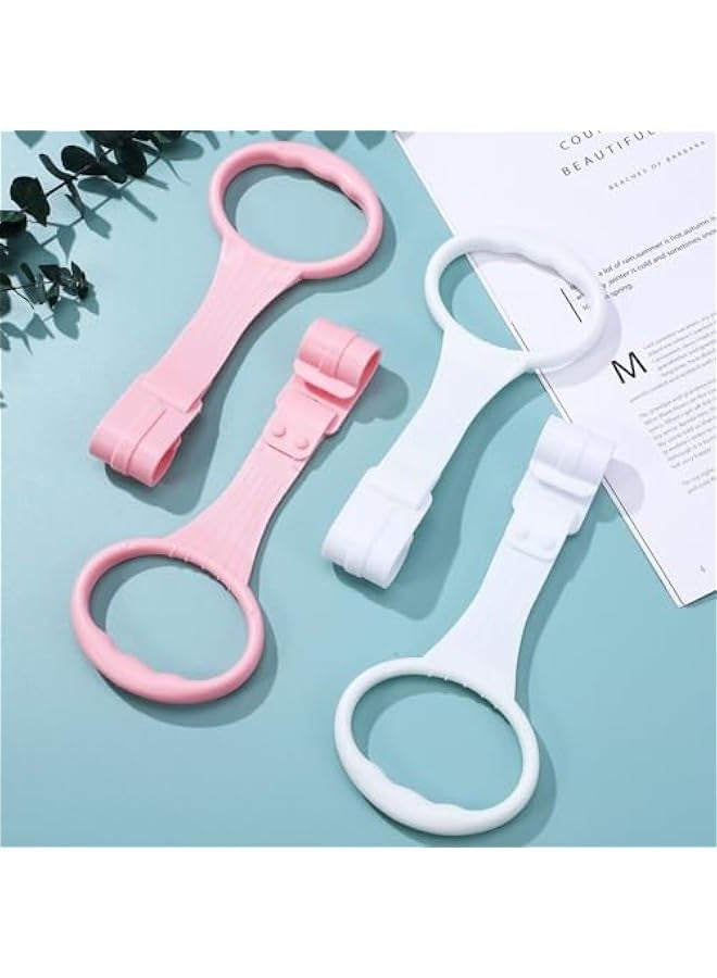 Baby Pull up Rings: 4 Pcs Pullups Handles for Baby Playpen - Infant Pull to Stand Toys Crib Walking Assistant Rings  - Image 3