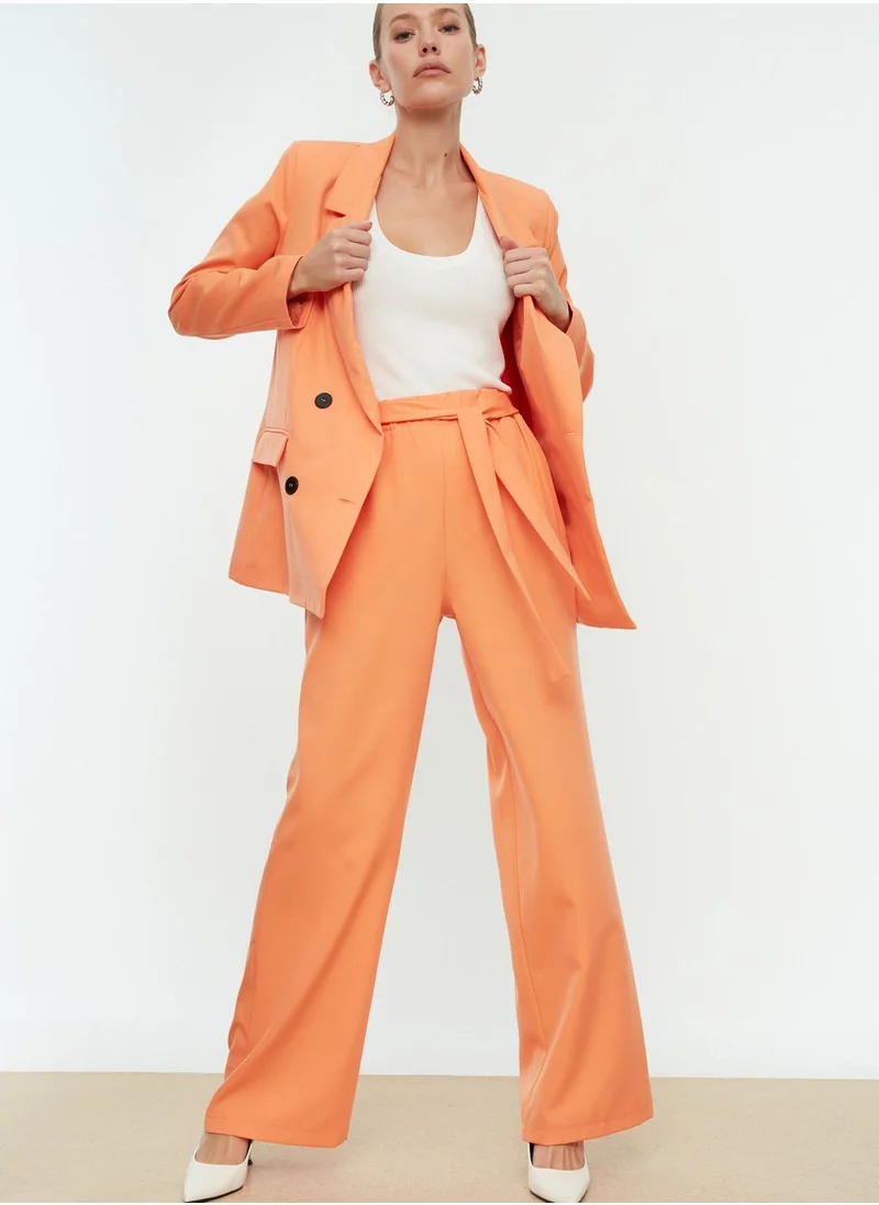 trendyol Tie Detail Wide Leg Pants