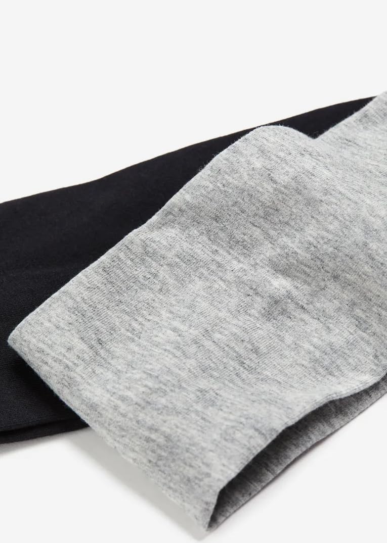Tobeffect Black Headbands for Women Non Slip - Trendy Womens Headbands 7PCS Elastic Hair Bands for Women's Hair -Workout Sweat Head Bands Cotton Cloth Headband for Yoga Running Sport - Image 3