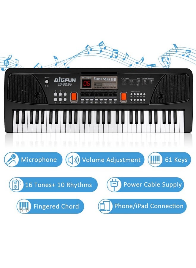 Piano For Kids With Microphone, Keyboard Piano For Beginners Electronic Keyboard 61 Keys With Dual Speakers/Led Display/Aux-In Jack/Music Stand Piano Toys For Boys Girls Ages 3-12 - pzsku/Z621625A466149DC2B88EZ/45/_/1734347954/b5fc3c39-c8cf-4671-ae6f-4e91d8c9da00