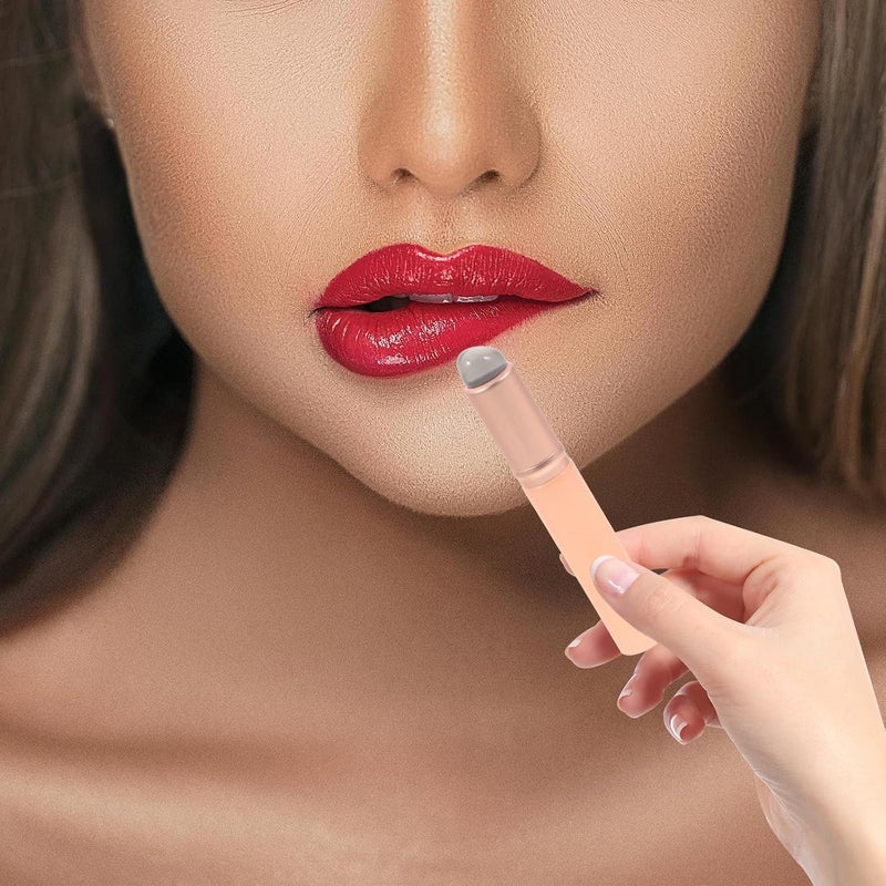 Homoyoyo 3pcs Silicone Lip Brush with Lid, Reusable Lip Gloss Applicator for Precise Lipstick and Balm Application, Portable Makeup Tool for Daily Beauty Use - Image 5