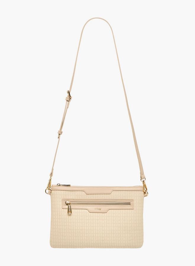 MISSY Women Monogram Print Tote Bag with Double Handle and Detachable Pouch - Image 5