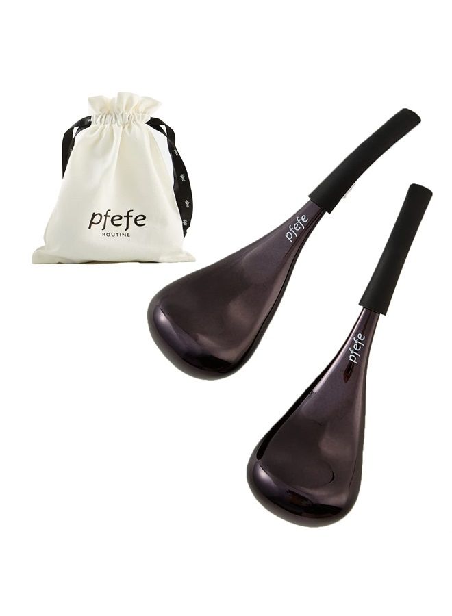 Pfefe Cryo Sticks for Face, Ice Globes Cryo Globes for Facials, Esthetician Supplies Gifts, Unbreakable Stainless Steel Ice Roller Cooling Spa Balls with Storage Case - Image 1