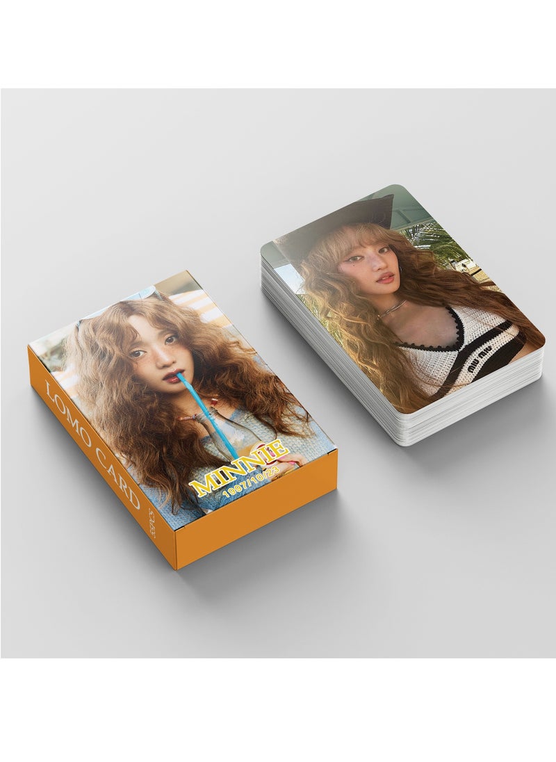 55pcs MINNIE I SWAY New Solo Album GIDLE Support By Fans Lomo Star Card