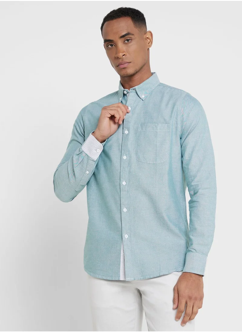 توماس سكوت Thomas Scott Smart Slim Fit Pure Cotton Casual Shirt