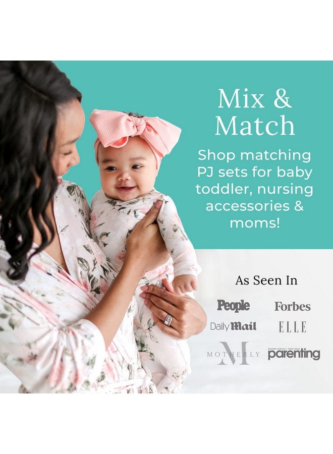 Posh Peanut Baby Swaddle Blanket, Soft Päpook Viscose from Bamboo Swaddles Wrap & Headband Set, Anti Stink Lightweight Breathable Infant Receiving Swaddling Blankets, Girl Newborn Shower Gift - Image 4