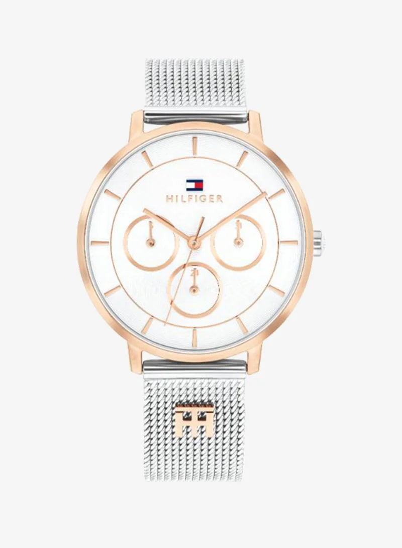 Ionic Plated Rose Gold Steel Quartz Multifunction Watch