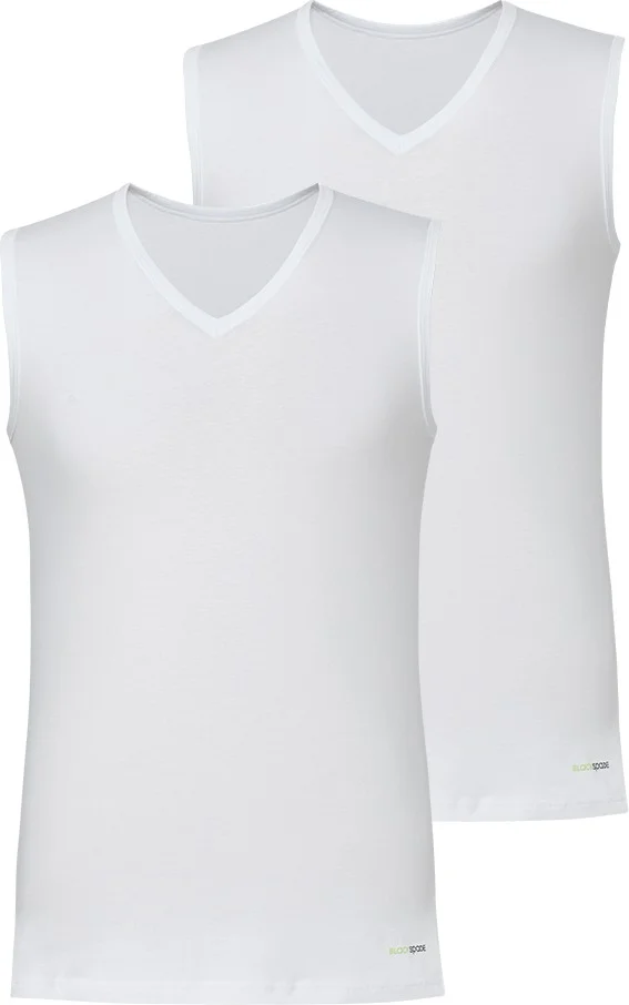 Blackspade Men's Tshirt 2 Pack Tender Cotton 9677 - White