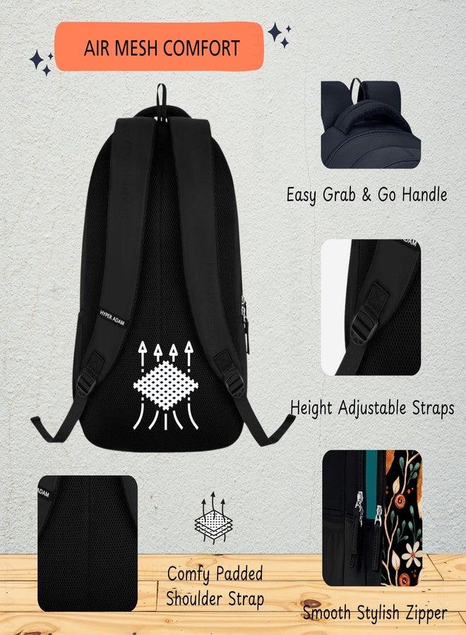 Hyper Adam 35L Latest And Trendy Stylish Waterproof College/Casual/School Bag/Backpack For Kids, Boys, Girls, Men And Women | For Everyday Use Extra Pouch Included - Image 4