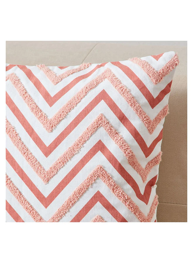 هوم بوكس Adena Wave Embroidered Filled Cushion 45 x 45 cm