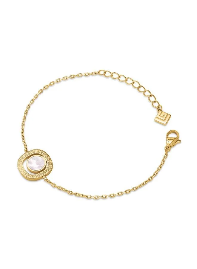 Guy Laroche Kim Yellow Gold Plated Stainless Steel Chain Bracelet for Women