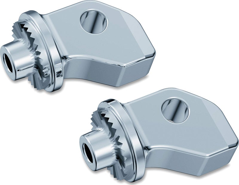 Kuryakyn 8836 Splined Male Mount Peg Adapters for Driver Footpegs and Floorboards Indian Victory Motorcycles Chrome 1 Pair