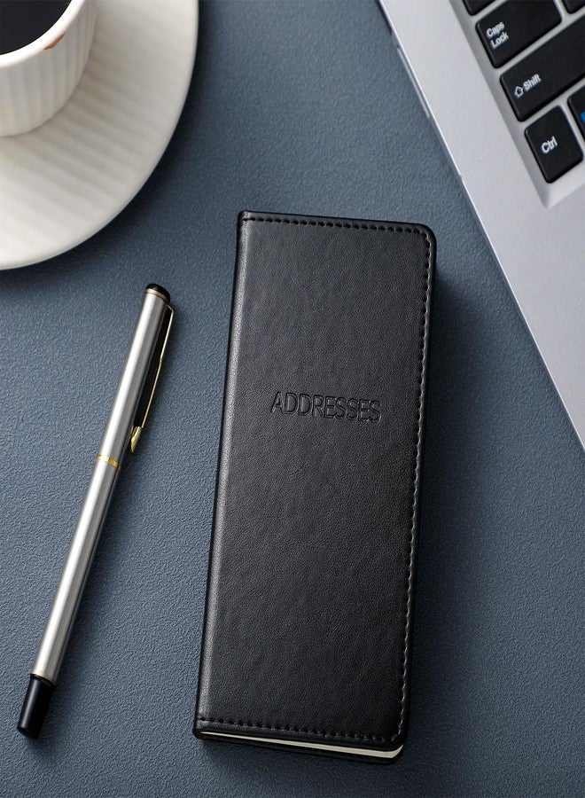 Dinifee Leather Pocket Address Book with Alphabetical Tabs Small Address Book 6 x 3.25 Inch for Phone Numbers Website Logins, 520 Entries - Image 4
