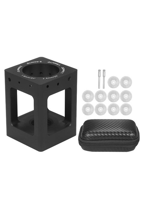 Tungsten Electrode Sharpener Tungsten Needles Tungsten Rods Grinder Aluminum TIG Welding Tungsten Electrodes Sharpen Tool with 10 Diamond Wheels 2 Mandrels Storage Pouch