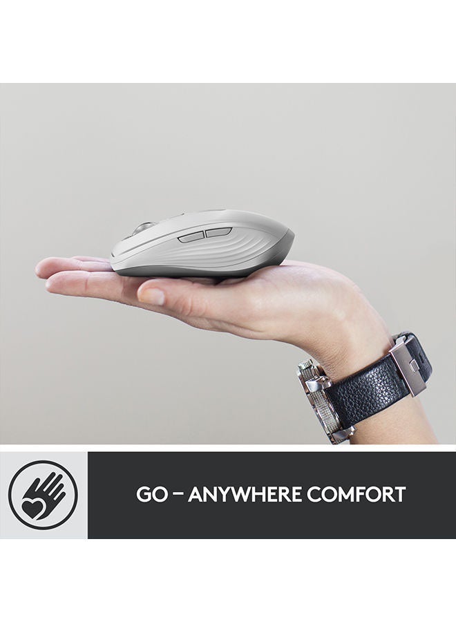 Logitech MX Anywhere 3 Compact Performance Mouse – Wireless, Magnetic Scrolling, Ergonomic, 4000DPI Sensor, Custom Buttons, USB-C, Bluetooth, Windows PC, Linux, Chrome " Graphite - Image 4