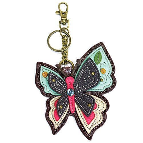 CHALA Garden Critter Collection Women's Decorative Key Fob/Coin Purse Accessory - New Butterfly - Image 1