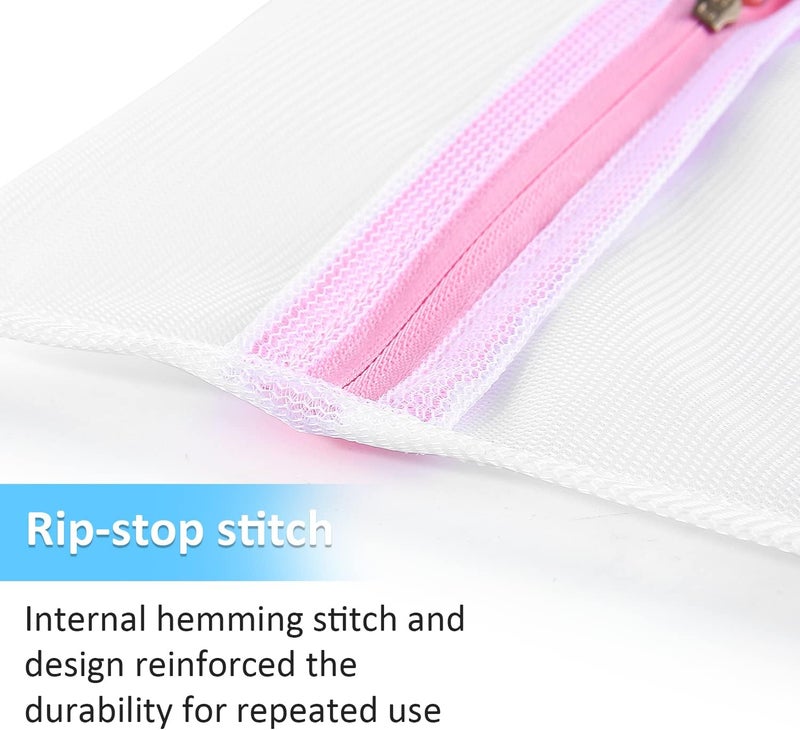 GOGOODA Gogood 7Pcs Mesh Laundry Bags for Delicates with Premium Zipper, Travel Storage Organize Bag, Clothing Washing Bags for Laundry, Blouse, Bra, Hosiery, Stocking, Underwear, Lingerie - Image 5