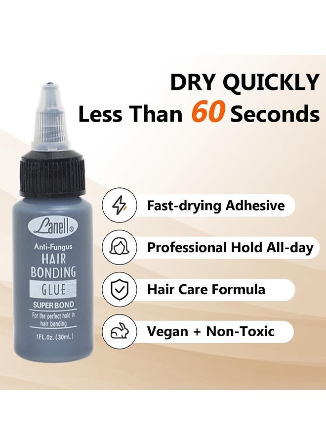 لانيل غراء تصفيف الشعر مضاد للفطريات، تثبيت فائق للشعر لتثبيت مثالي، جل وصل الشعر المستعار أو الامتداد ضد الحساسية، 30 مل - Image 5