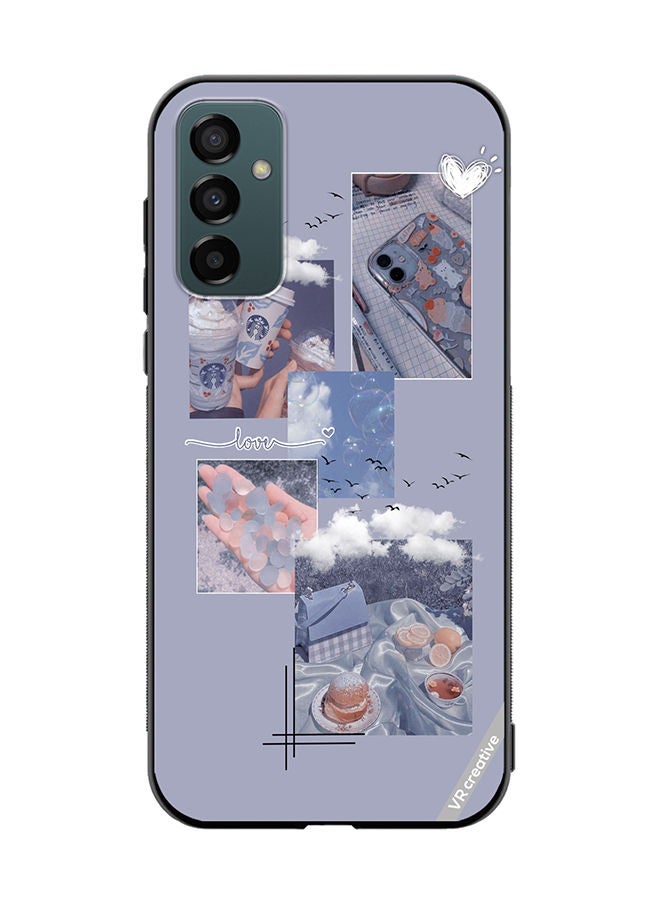 VR CREATIVE غطاء حماية لهاتف سامسونج جالاكسي M23 بتصميم ستاربكس متعدد الألوان - Image 1