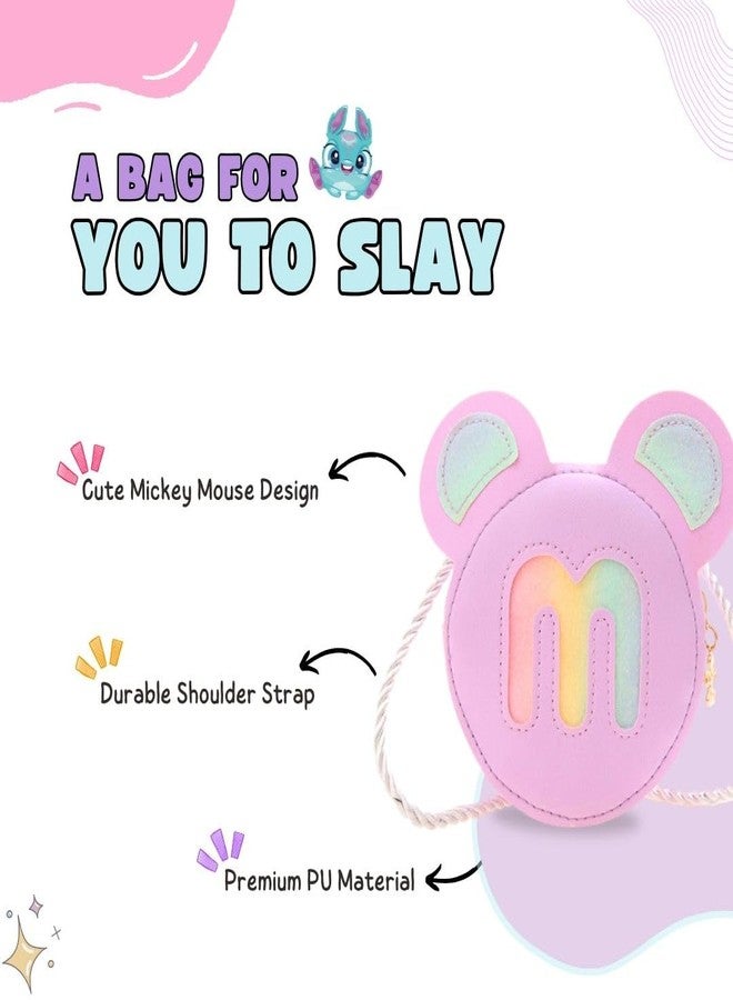 Tinker Squad حقيبة يد ميكي ماوس من Tinker Squad للبنات | حقيبة جانبية للكتف للبنات | حقائب كتف للبنات | حقيبة كتف أنيقة للبنات | هدايا للبنات - Image 5