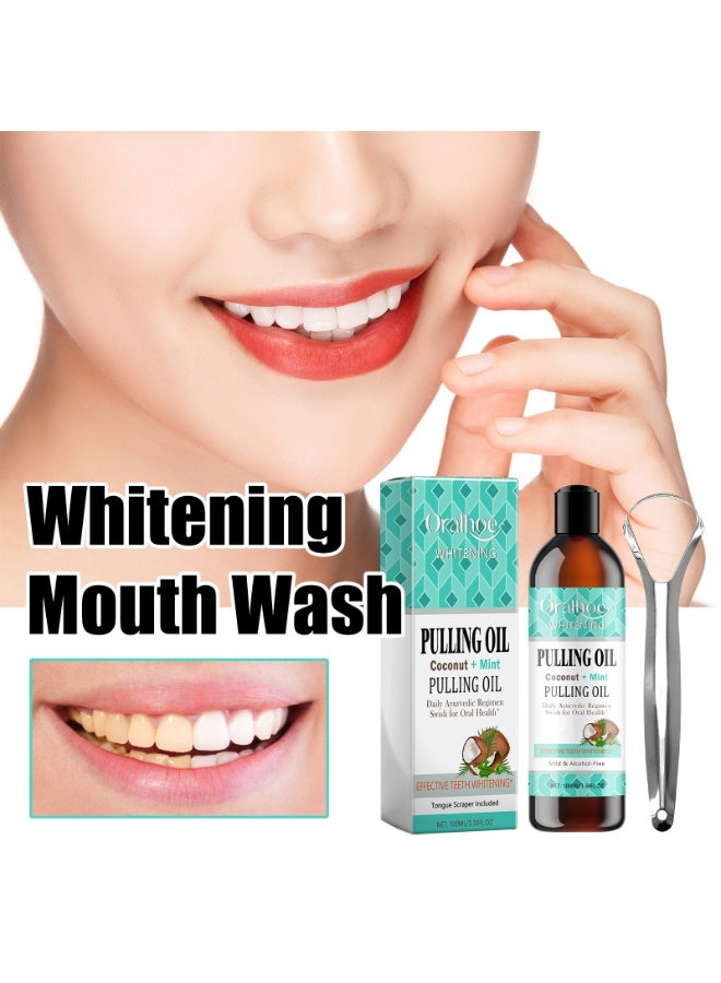 ORALHOE Fresh Mint Coconut Pulling Oil for a Healthy and Confident Smile - Image 3