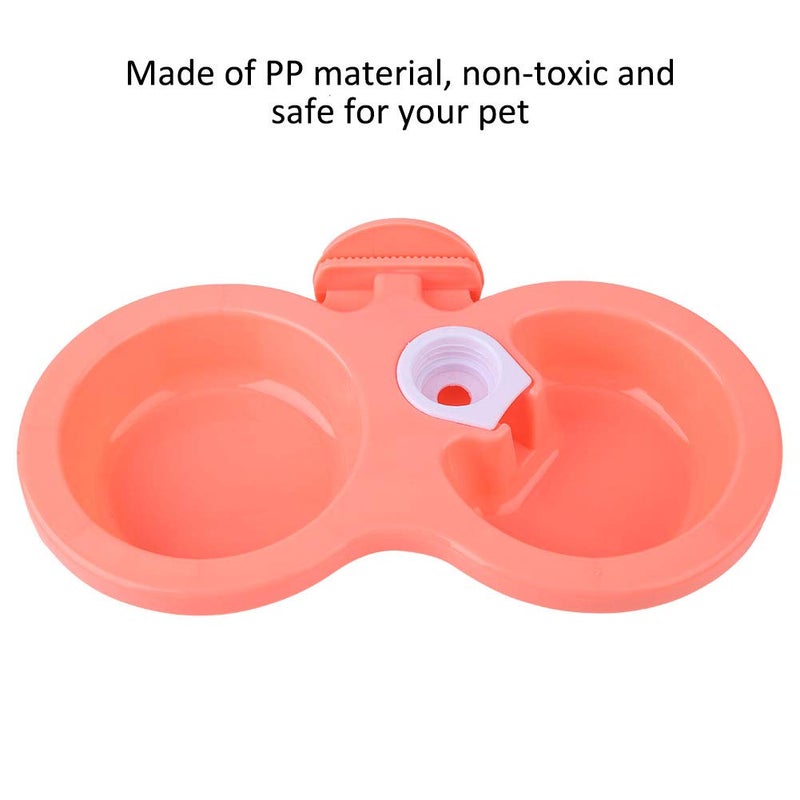 Blue Hanging Pet Bowl Cage Feeder with Bottle Cap Fastener for Small Dogs Cats - Image 4