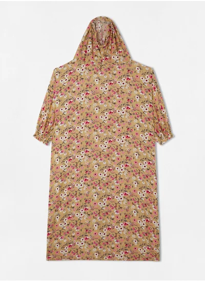 Hayat Plain Praying Dress With Attached Veil
